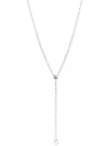 lot 15 image: Givenchy Crystal Lariat Necklace, 16  3 extender