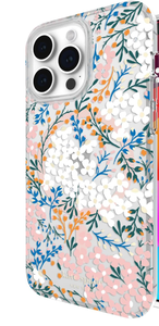 lot 322 image: Kate Spade New York iPhone 15 Pro Max Case, Compatible with MagSafe - Multi Floral Rose