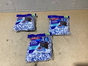 lot 126 image: LOT OF 3 O-Cedar Rinse Clean Mop Refills (2 Packs)