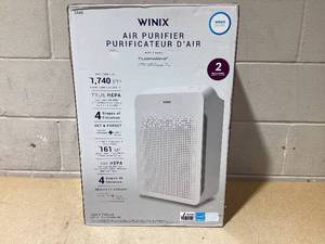 lot 35 image: WINIX C545 Air Purifier for Home Large Room up to1740 sq ft with Air Quality Monitor True HEPA Carbon Filter (Used, Transit Damage, See Photos)
