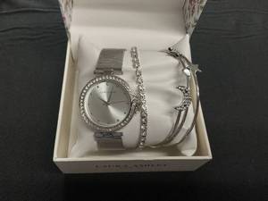 lot 11 image: Laura Ashley Silver Tone Watch & Jewlery Set