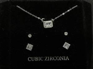 lot 13 image: Giani Bernini Sterling Silver Cubic Zirconia Stuf & Necklace Set