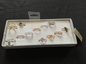 lot 303 image: LOT OF 11 Womens Rings Size 8