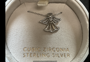 lot 134 image: MCYS Sterling Silver Lab Created Sapphire Necklace