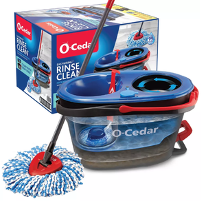 lot 223 image: O-Cedar RinseClean Spin Mop & Bucket System