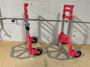 lot 71 image: LOT OF 2 up&up Folding Utility Carts