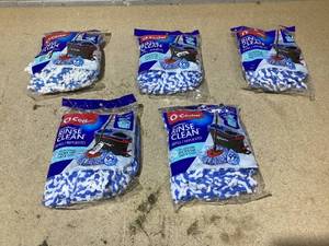 LOT OF 5 O-Cedar Rinse Clean Mop Refills (1 Packs)