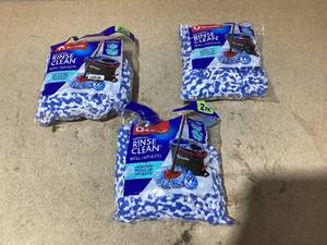 LOT OF 3 O-Cedar Rinse Clean Mop Refills (2 Packs)
