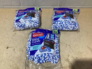 LOT OF 3 O-Cedar Rinse Clean Mop Refills (2 Packs)