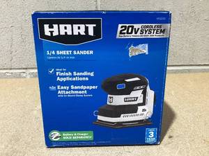 HART 20-Volt Cordless 14 Sheet Sander and Dust Bag (Battery & Charger Not Included)