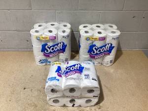 LOT OF 3 Scott Toilet Paper