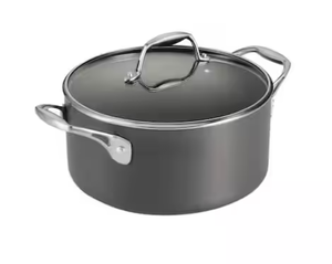 lot 190 image: Tramontina 5 qt. Hard-Anodized Aluminum Nonstick Covered Dutch Oven