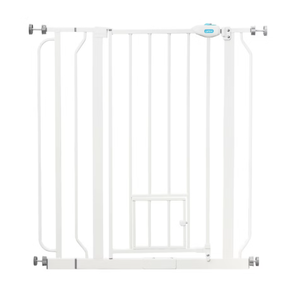 lot 345 image: Carlson 36 Extra Tall Walk-Thru Pet Gate - White