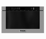 THOR Kitchen 24 Inch Built-In Microwave Drawer with 1.2 cu. ft. Capacity, 10 Power Levels, Auto Touch Open/Close Control, Keep Warm Function, and Multiple Microwave Cooking Modes TMD2402 (Slightly Used)