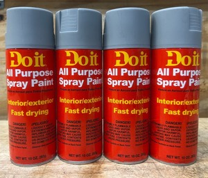 lot 12 image: Do it All Purpose Spray Paint Interiorexterior Fast drying lot of 4