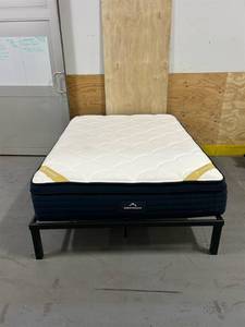 lot 8 image: DreamCloud 14  Queen Mattress with Frame (store display)