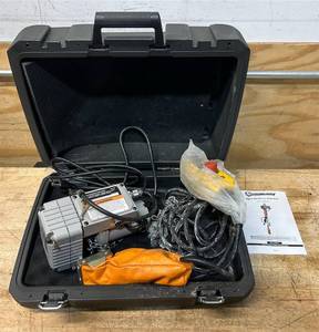 lot 19 image: Strongway Mini Electric Chain Hoist, 500-Lb. Capacity, 16.4ft. Lift #99077 Msrp $899.99