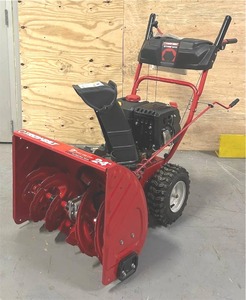 lot 20 image: Troy-bilt 24 in. Two-Stage 208cc Electric Start Self Propelled Gas Snow Blower Storm 2410