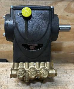 lot 39 image: General Pump Triplex Pressure Washer Pump, 4000 PSI, 4.0 GPM, Belt Drive, Model# EP1313S34 #39457 Msrp $414.99