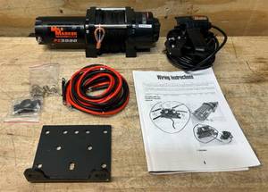 lot 44 image: Mile Marker brand page PE3.5 ATVUTV Winch 3500 lb. Synthetic Rope Msrp $399.99