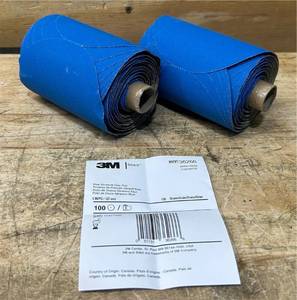 lot 67 image: 3M Blue Abrasive Disc Roll lot of 2