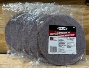 lot 69 image: Hyde 9in Net Abrasive Sanding Disc lot of 6