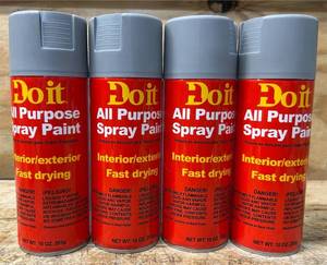 lot 94 image: Do it All Purpose Spray Paint Interiorexterior Fast drying lot of 4