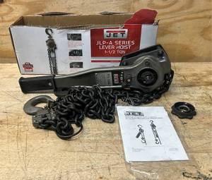 lot 117 image: JET JLP-A Series Lever Hoist 1-12 Ton