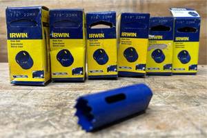 lot 122 image: Irwin Hole Saw 78  lot of 6