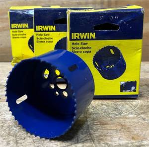 lot 124 image: Irwin Hole Saw 3  lot of 3