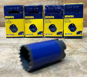 lot 125 image: Irwin Hole Saw 1-14  lot of 4