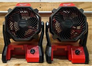 lot 152 image: Milwaukee M18 Portable Jobsite Fan, Tool Only, Model# 0886-20