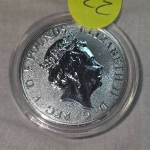 2021 Queens Beast 2oz t, .999 5lbs Silver Coin
