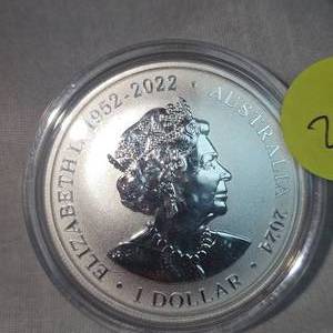 lot 23 image: 2024 $1 Silver Koala 70yr Commemorative Coin