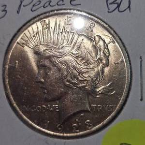 lot 24 image: 2023 Peace  Dollar $1 BU Condition