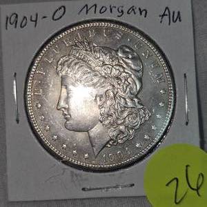 lot 26 image: 1904-O-Morgan Dollar $1 AU Condition