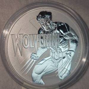 lot 29 image: 2021 Tuvalu Silver 1oz Niue Justice League Wolverine Silver Round