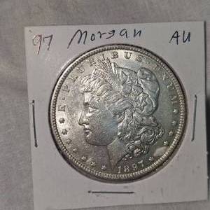 lot 44 image: 1897 Morgan Dollar $1, AU Condition