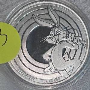 2022 1 oz, .999 Looney Tunes "Bugs Bunny" Silver Round