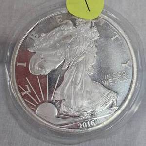 2016 5 oz t, .999 Silver Eagle Round