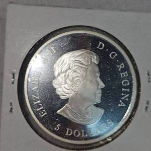 lot 97 image: 2006 Canada Pink Ribbon Proof Silver $1