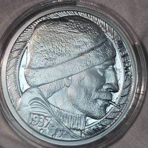 lot 117 image: 1 oz Great Northwest, .999 Silver Round