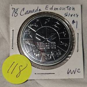 lot 118 image: 1978 Canada Edmonton Silver $1 UNC