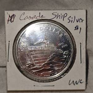 lot 91 image: 2010 Canada Ship Silver $1 UNC