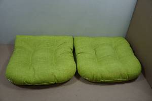 lot 33 image: 2 IndoorOutdoor Seat Cushions