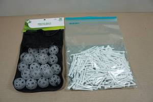 lot 45 image: Golf Practice Balls and Tees