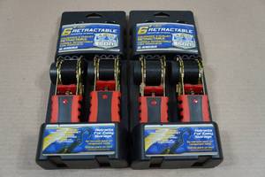 lot 63 image: 2 6 Retractable Ratcheting Tie Downs