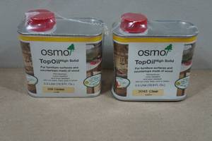 lot 135 image: 2 Osmo Top Oil - 3045 Clear Satin - .5L