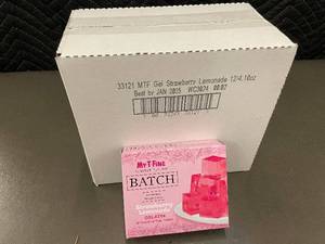 lot 38 image: My-T-Fine Batch Strawberry Lemonade Gelatin - 12 X 4.1 oz - Gluten Free