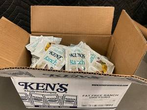 lot 219 image: Kens Fat Free Ranch Dressing - 60-Pack Pouches, 1.5 oz Each